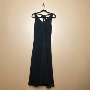 100% Silk Marilyn Monroe Black Halter Evening Dress
